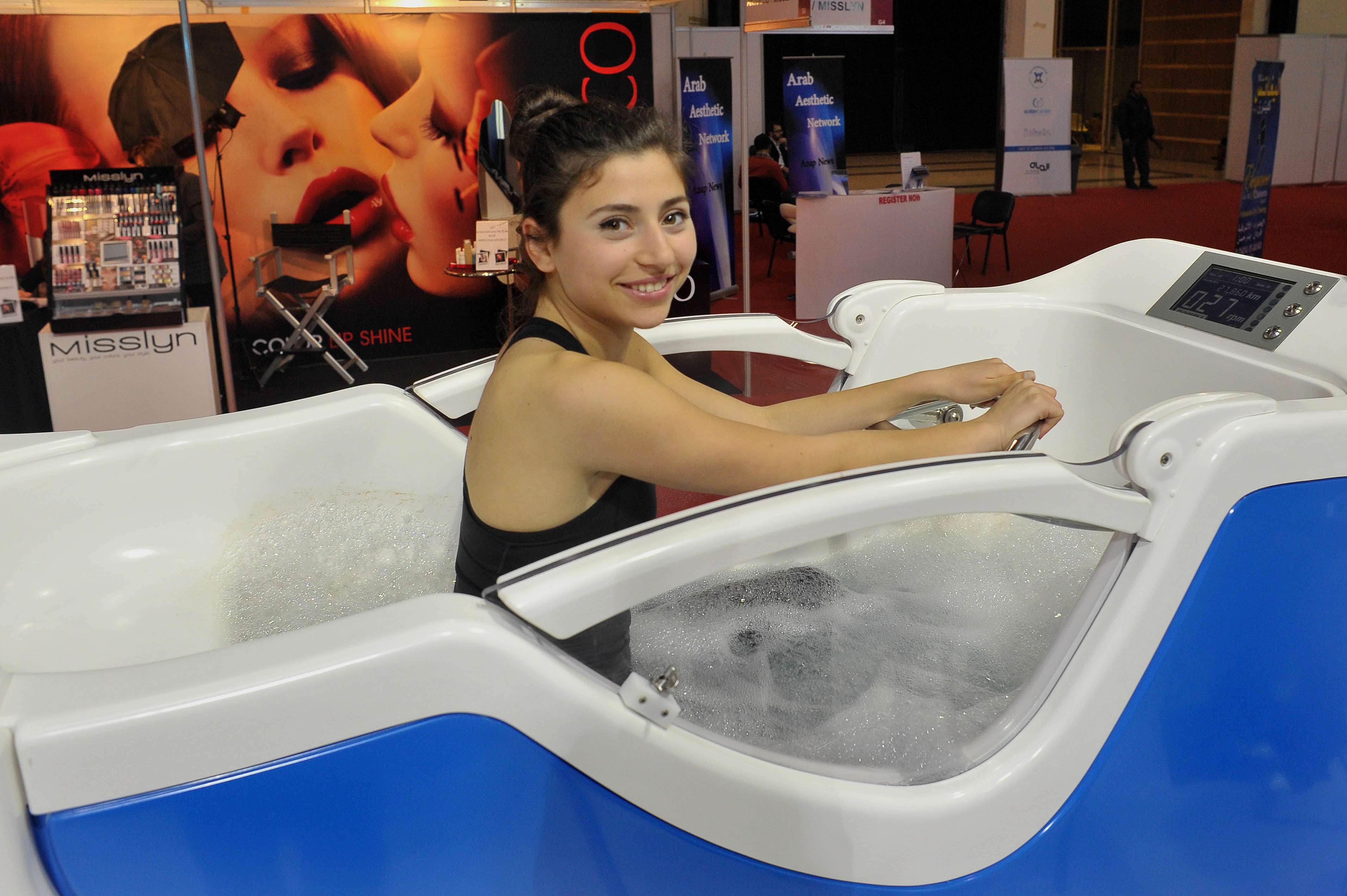 InShape1 A woman relaxes